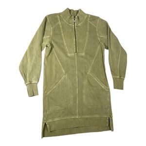 Daily Practice By Anthropologie Women’s Olive GreenSweatshirt Dress Small